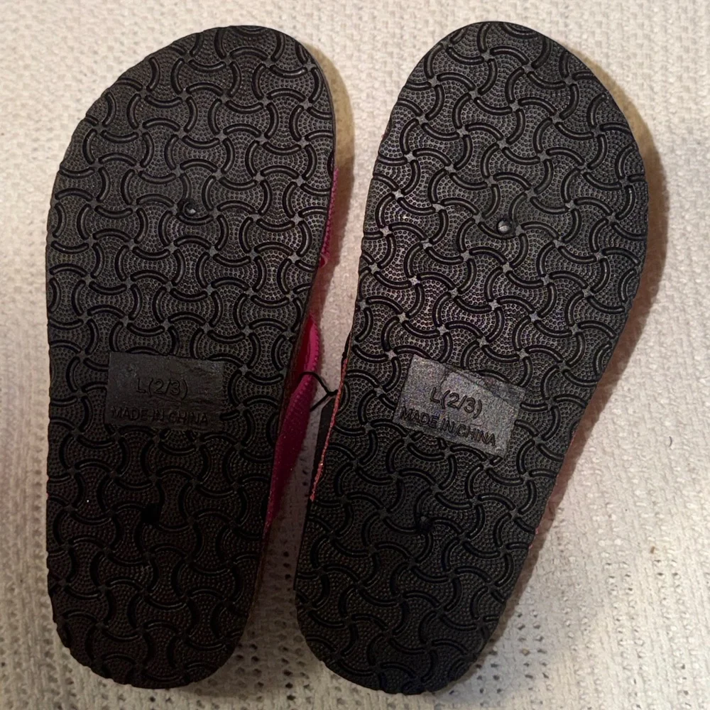 Bobbie Brooks Girls Sandals Size 2/3 Sparkly Pink